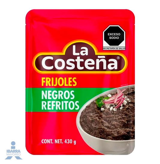 Frijol Negro Refrito La Costeña Bolsa 430 g
