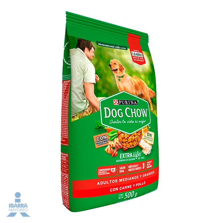 Dog Chow alimento seco perros adultos medianos y grandes 500 g