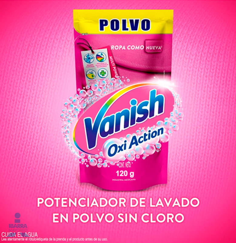Vanish Quita Manchas Polvo Doy Pack 120 g