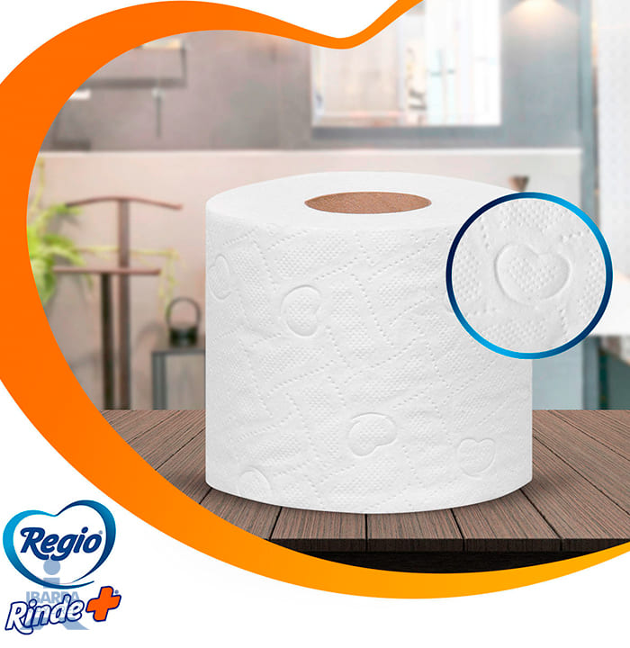 Papel Higiénico Regio Rinde Más 300 hojas 12 rollos