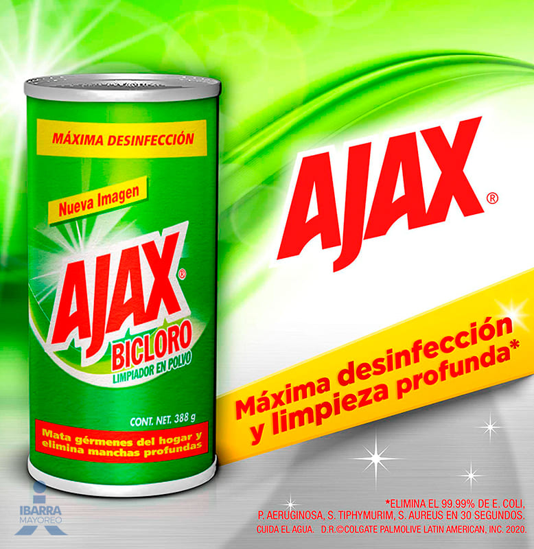 Limpiador Ajax Bicloro 388 g