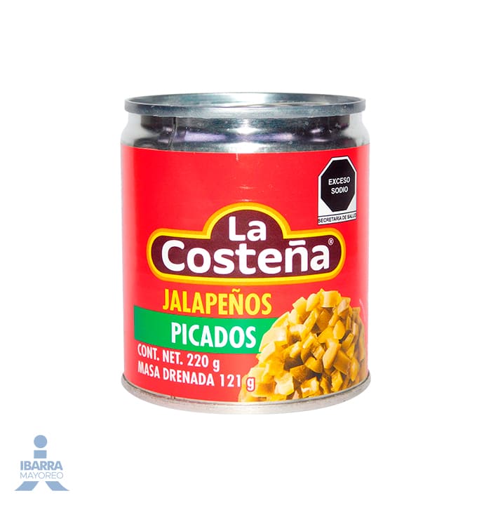 Chiles Jalapeños Picados La Costeña 220 g