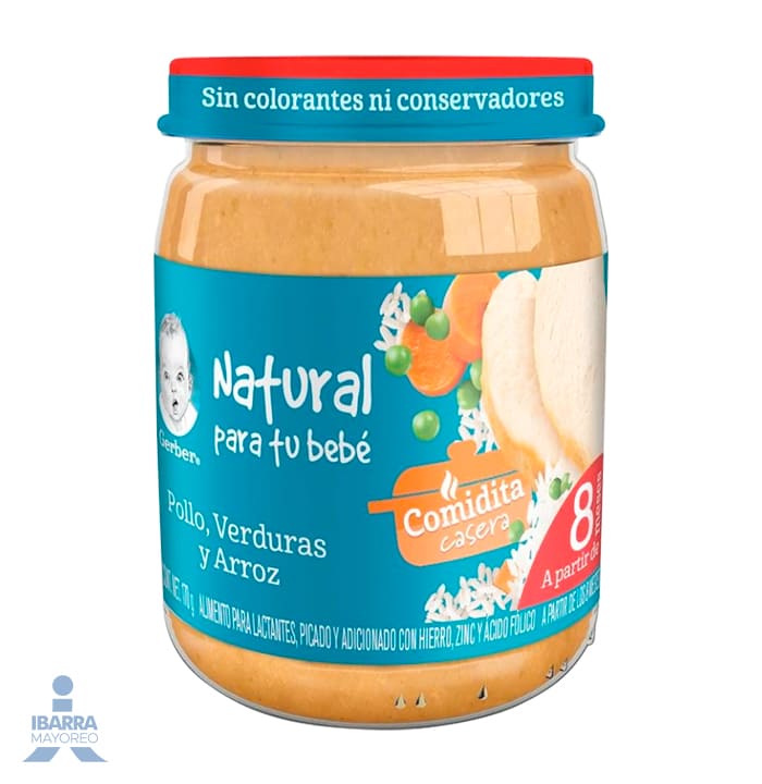 Gerber Picado Pollo Verduras y Arroz Etapa 3 170 g
