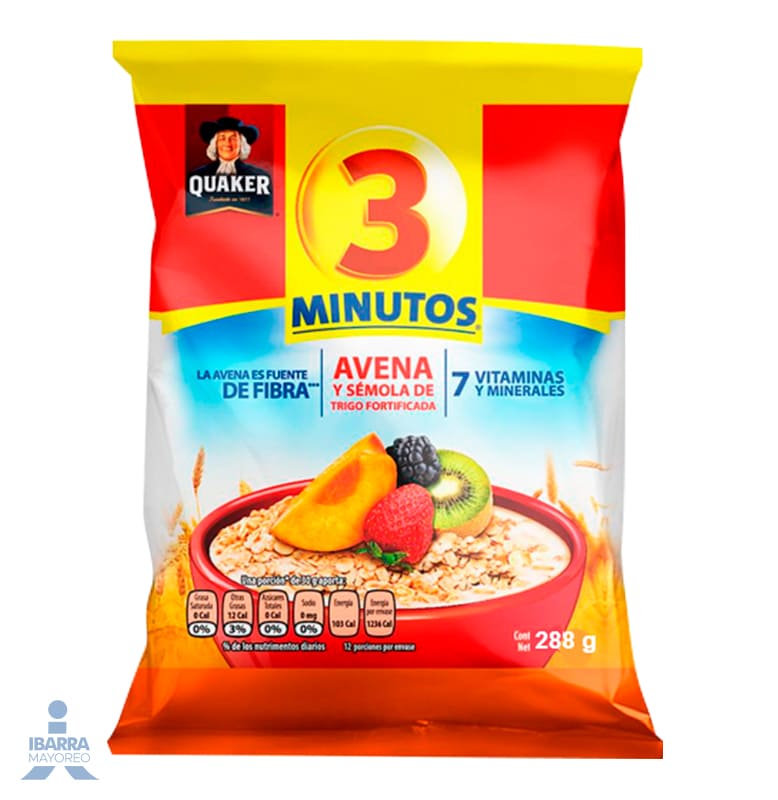 Avena 3 Minutos Bolsa 288 g