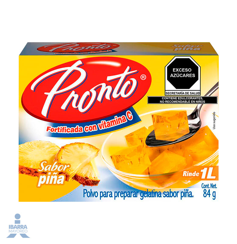 Gelatina Pronto Piña 84 g