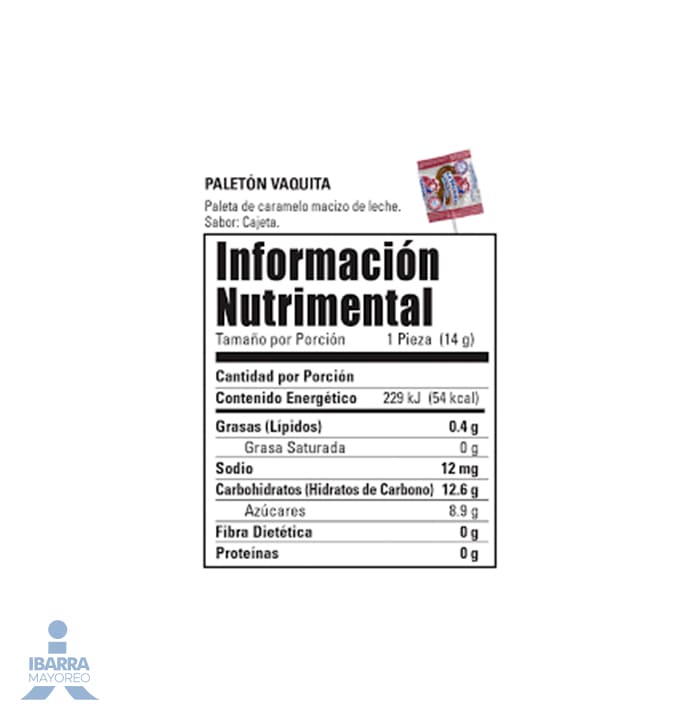 Dulce Canels Paletón Vaquita 10 pzas.