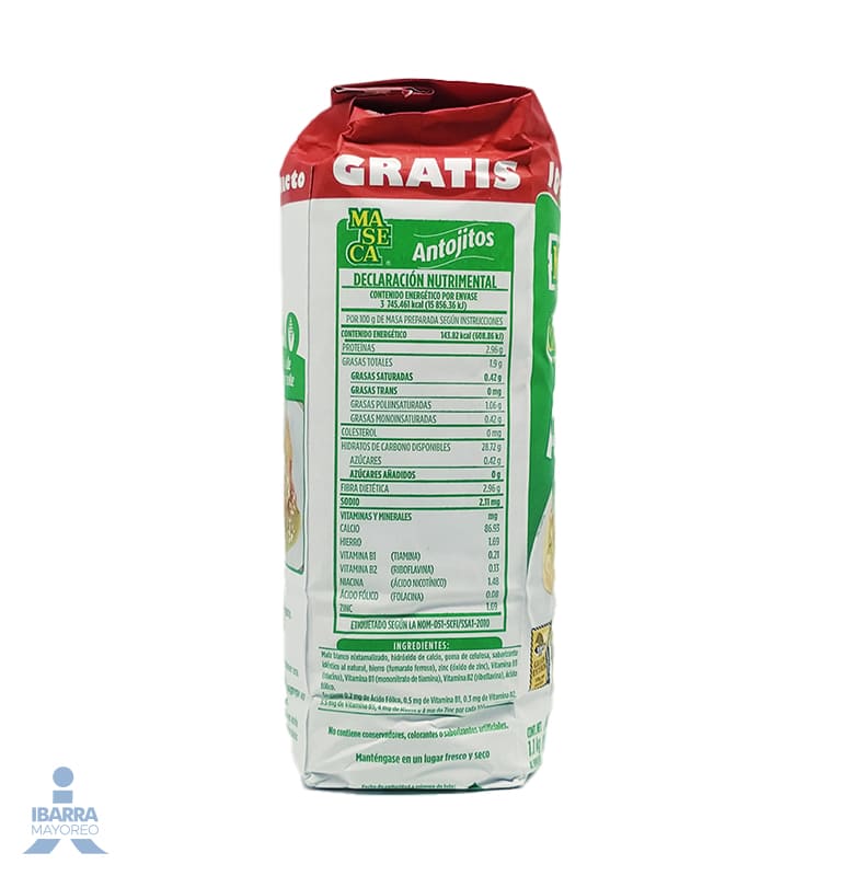 Harina de Maíz Maseca para Antojitos 1 kg 10% más