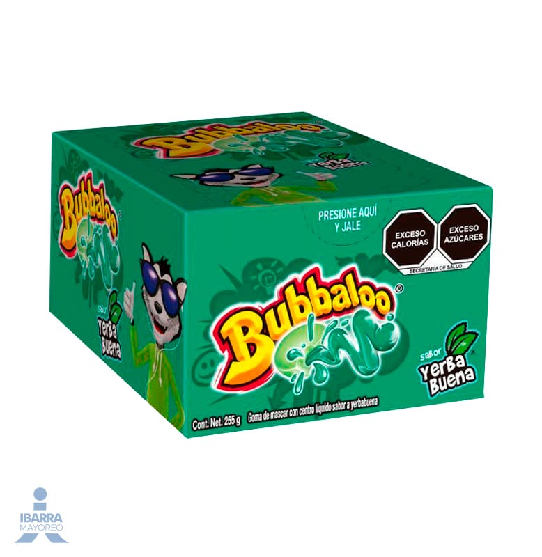 Chicle Bubbaloo Yerbabuena 47/5.1 g