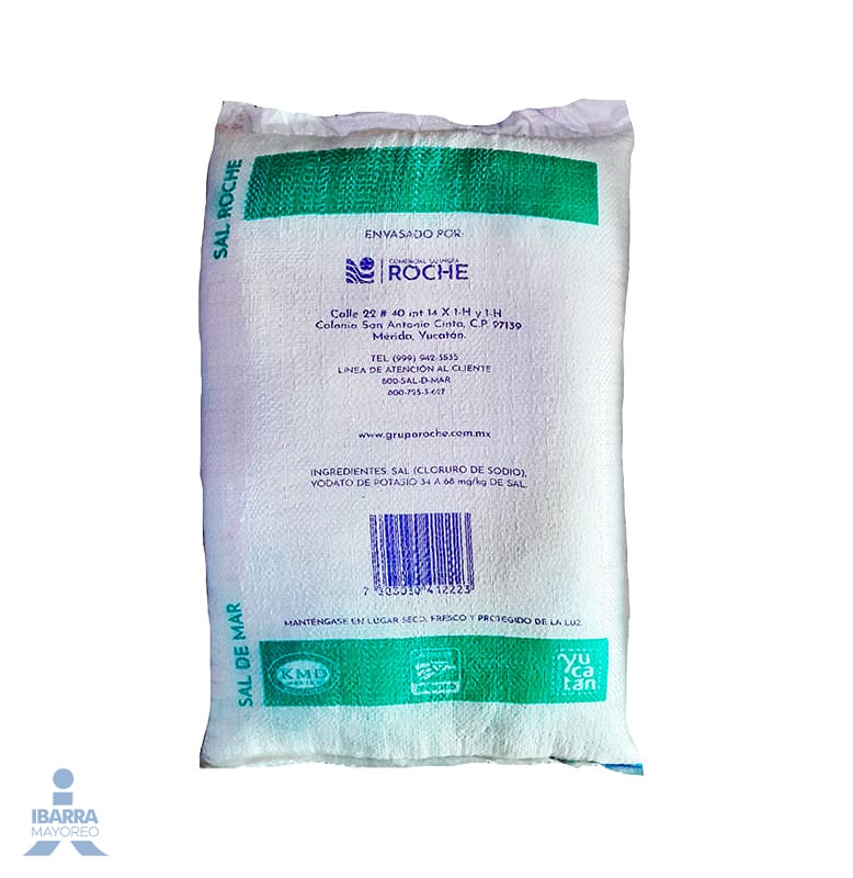 Sal en grano martajada Roche 25 kg