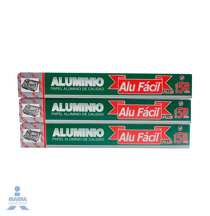 Papel Aluminio Alufácil 5 m x 30 cm