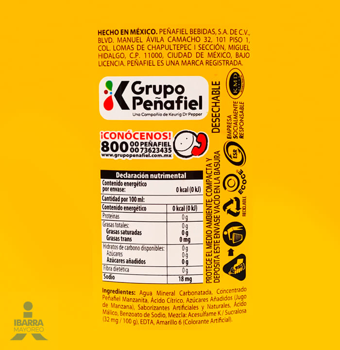 Refresco Peñafiel Manzanita 2 L