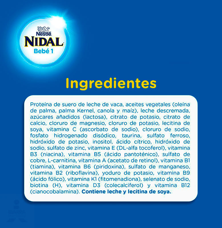 Fórmula Infantil Nidal 1 Bolsa 120 g