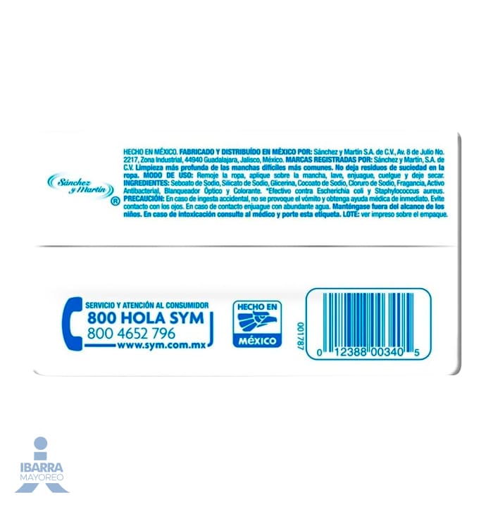 Jabón Bold 3 Blanco 400 g