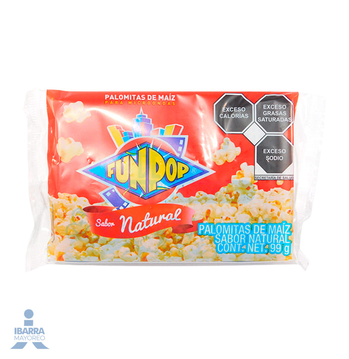 Palomitas Fun Pop Natural 99 g