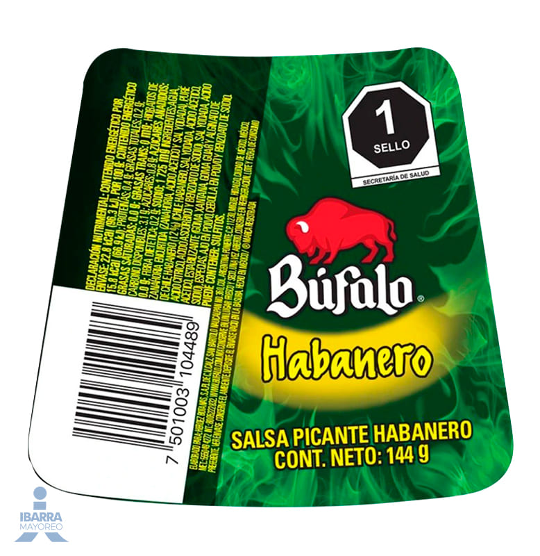 Salsa Picante Búfalo Habanero Líquida 144 g