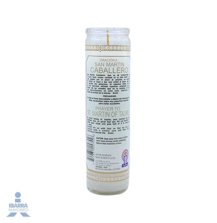 Veladora Luz Eterna Súper Extra San Martín Caballero