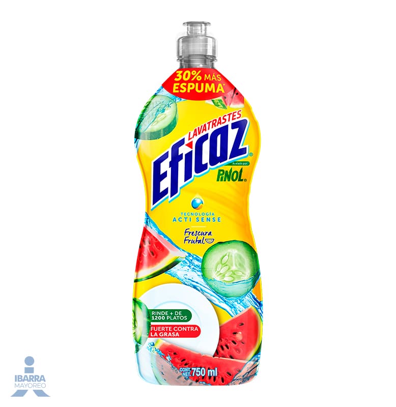 Detergente Eficaz Frescura Frutal 750 ml