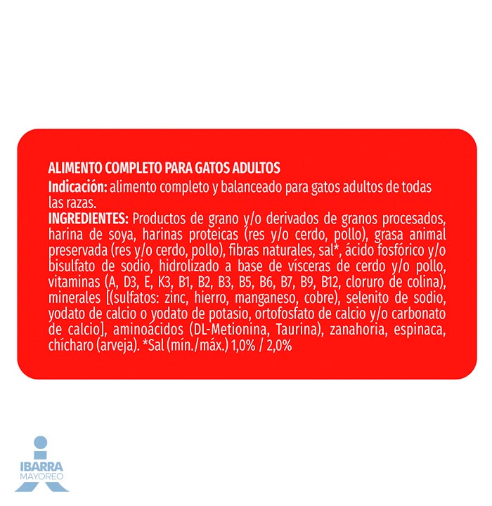 Gatina alimento seco para gatos sabor pollo a la jardinera 15 kg