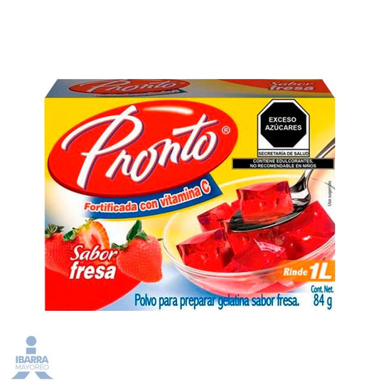 Gelatina Pronto Fresa 84 g
