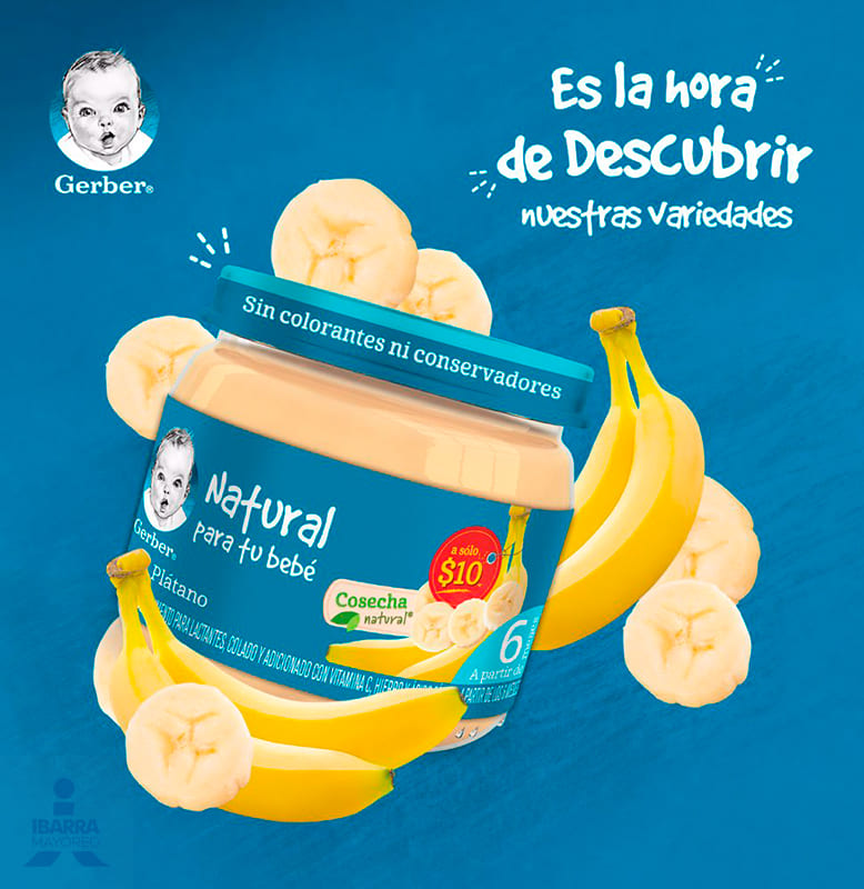 Gerber Colado Plátano Etapa 2 100 g