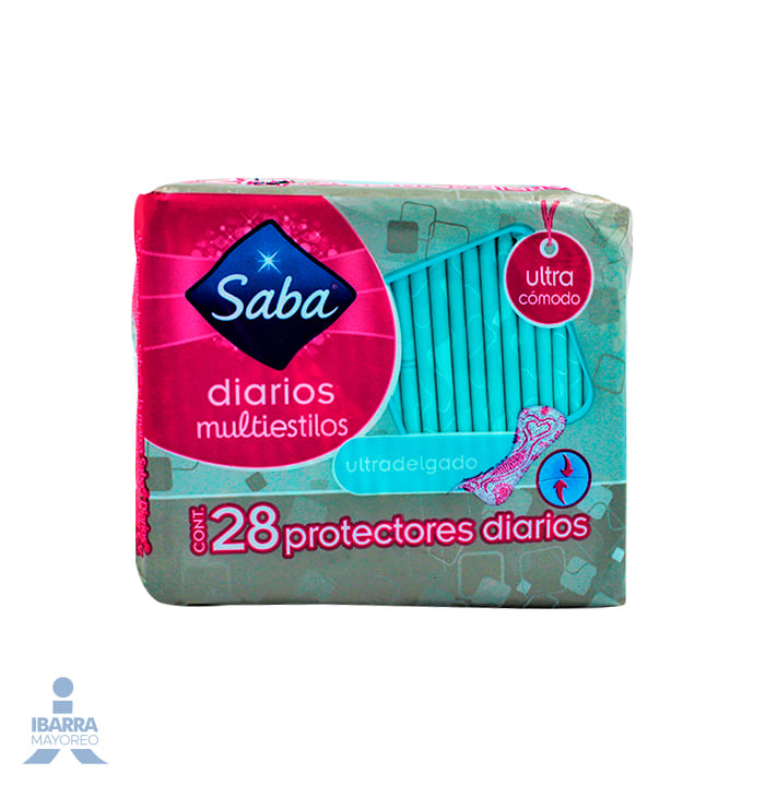 Toalla Panty Protector Saba Multiestilos 28 pzas.