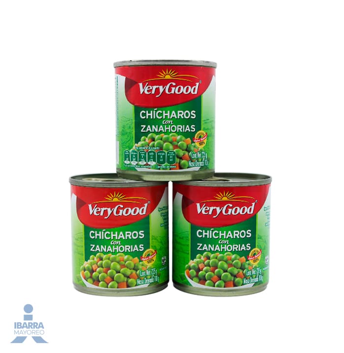 Chícharo con Zanahoria Very Good 225 g