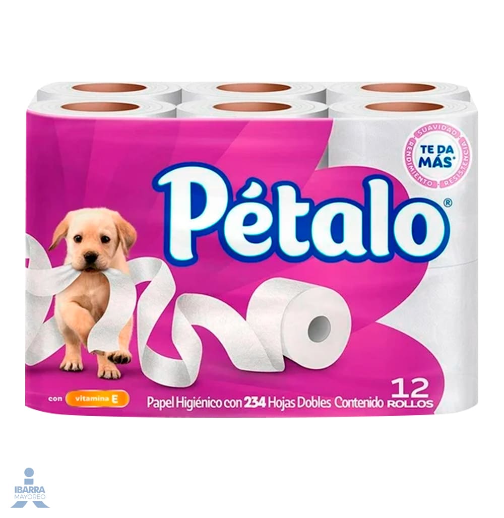 Papel Higiénico Pétalo Balance 215 H.D 12 Rollos