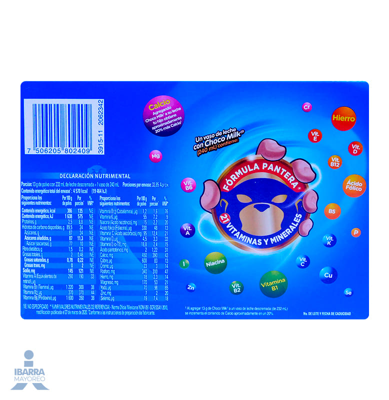 Choco Milk 20 pzas.