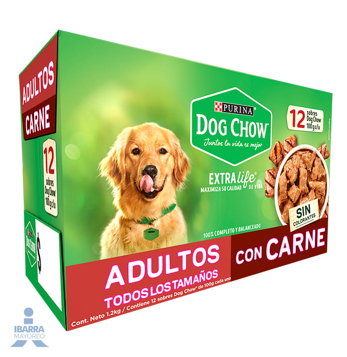 Alimento Purina Dog Chow Adulto Carne 100 g