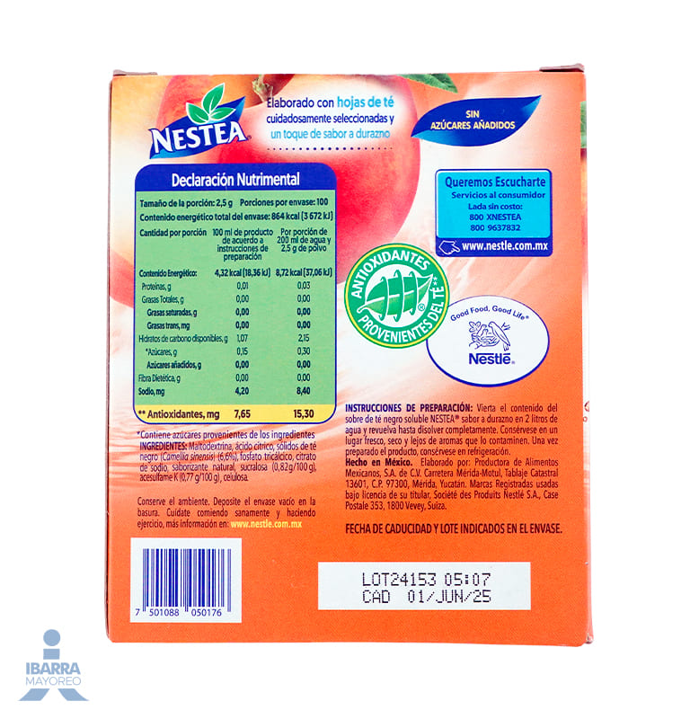 Té Nestea Durazno 25 g