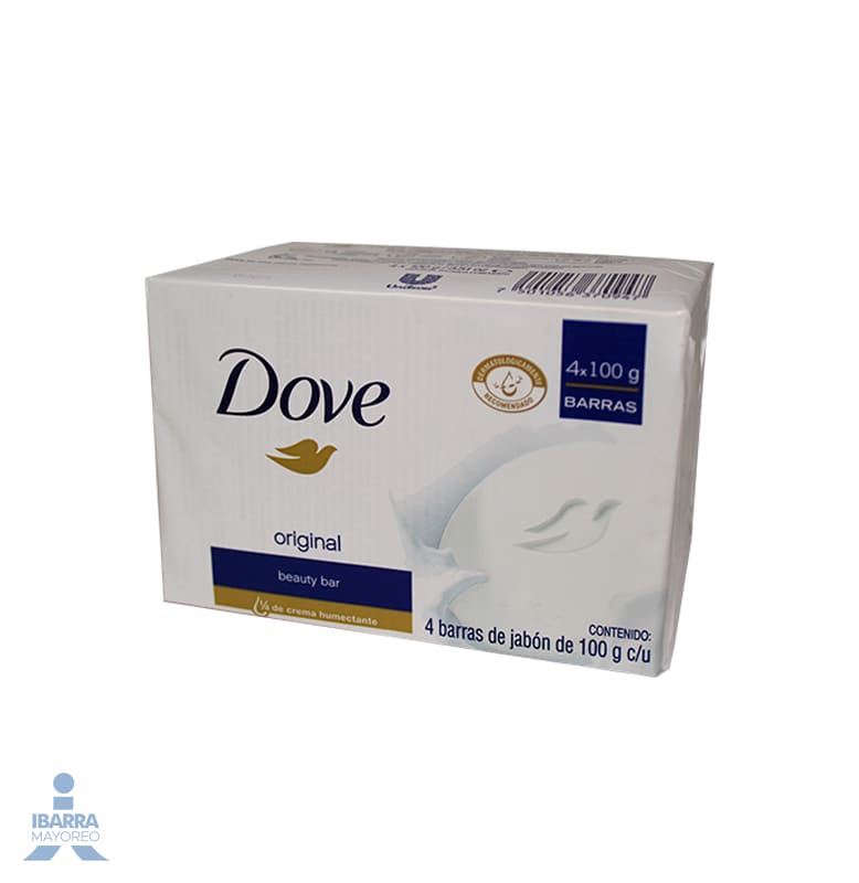 Jabón de tocador Dove blanco 4/90 g