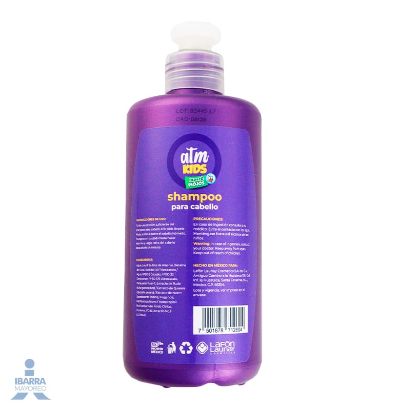 Shampoo ATM Kids Repele Piojos 250 ml