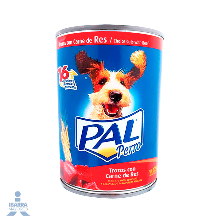 Alimento Pal Perro Trozos de Carnes de Res 375 g