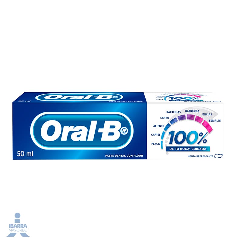 Crema Dental Oral B 100% 50 ml