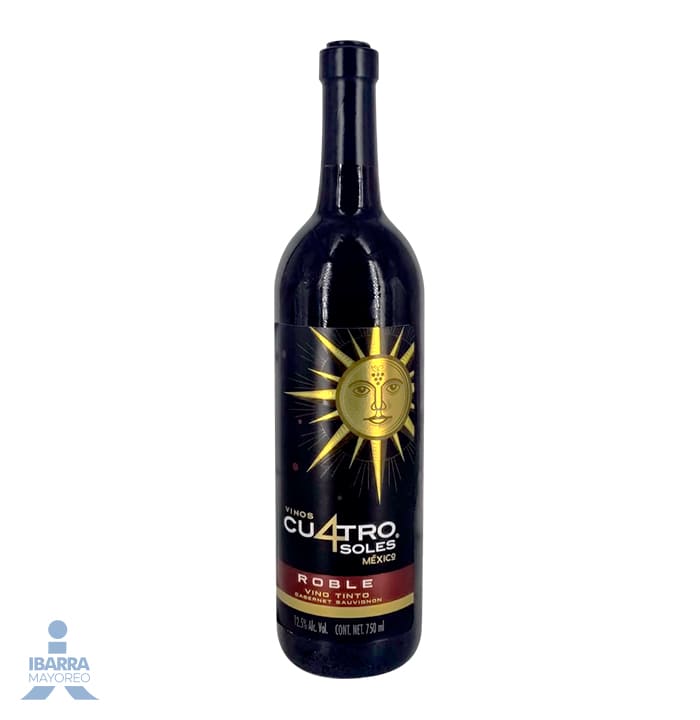 Vino Tinto Cuatro Soles Roble 750 ml