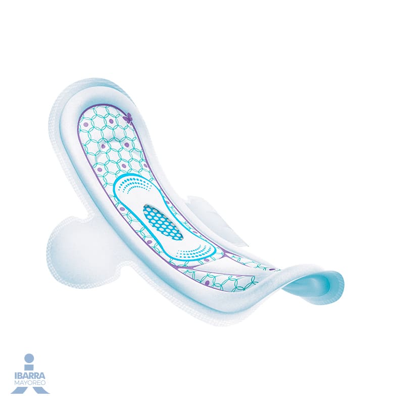 Toalla Sanitaria Kotex U By Nocturna con alas 10 pzas.