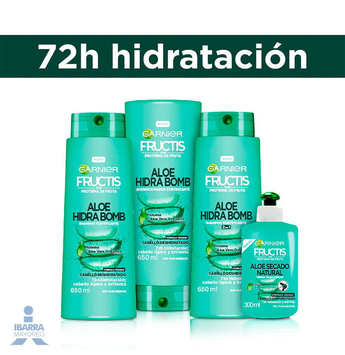 Shampoo Garnier Fructis Aloe Hidra Bomb 650 ml