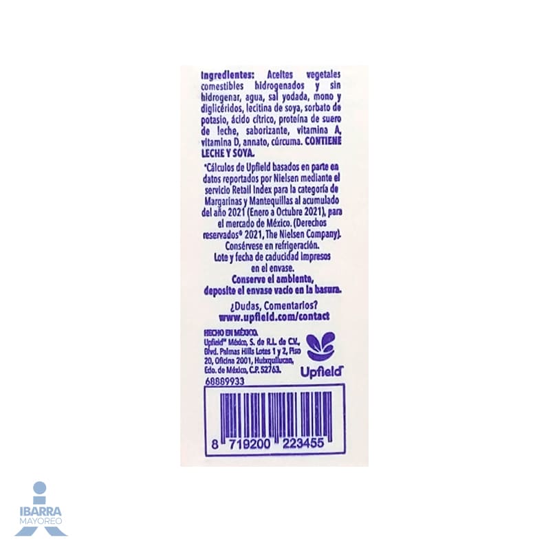 Margarina Chantilly con sal 110 g