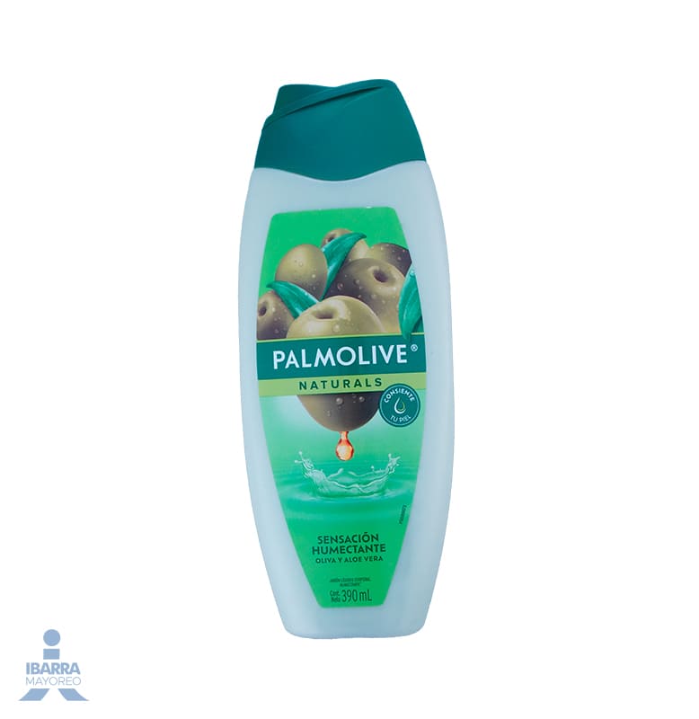 Jabón de tocador Palmolive Naturals Aloe y Oliva líquido 390 ml
