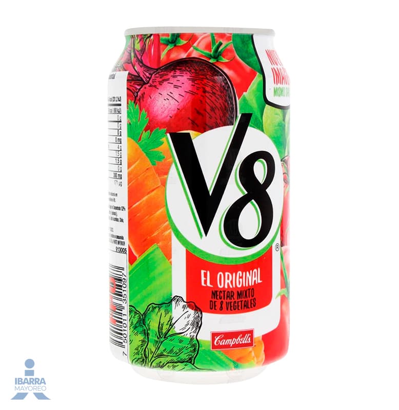 Néctar Campbells V8 Verduras Lata 340 ml