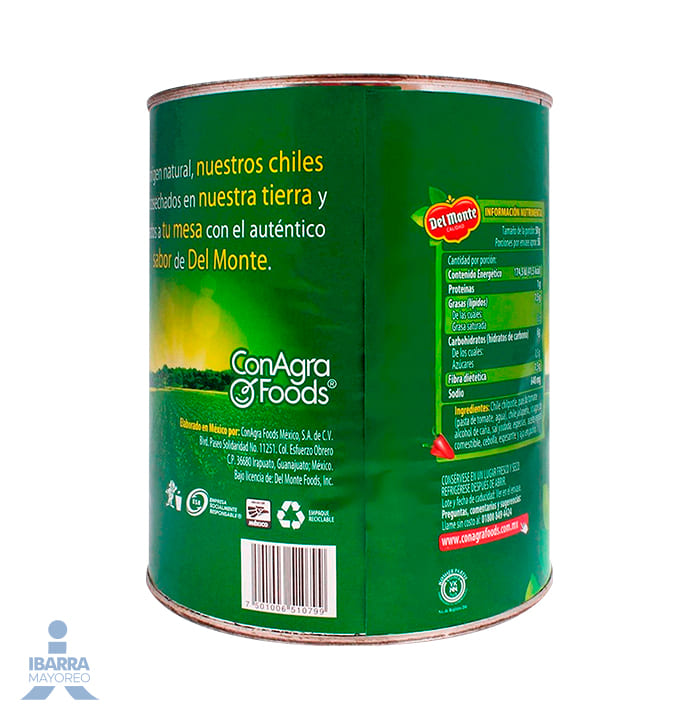 Chiles Chipotles Adobados Del Monte 2.9 kg