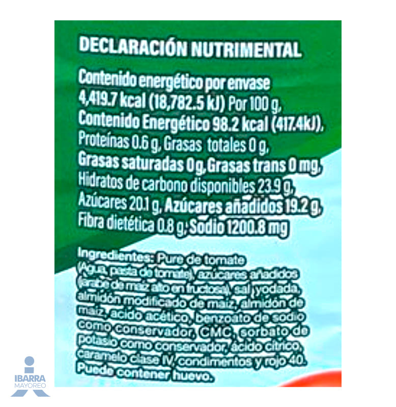Salsa Cátsup Mega Rika 4.5 kg
