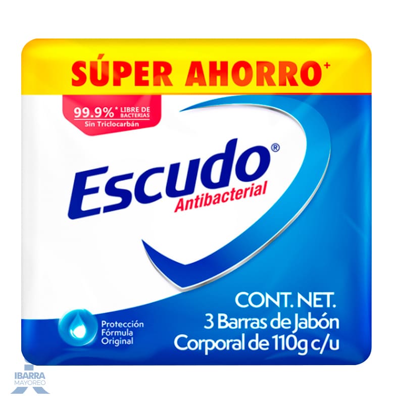 Jabón de tocador Escudo Azul Natura 3/110 g
