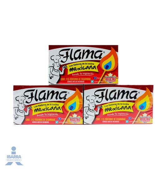 Fósforo Flama 5/115 pzas.