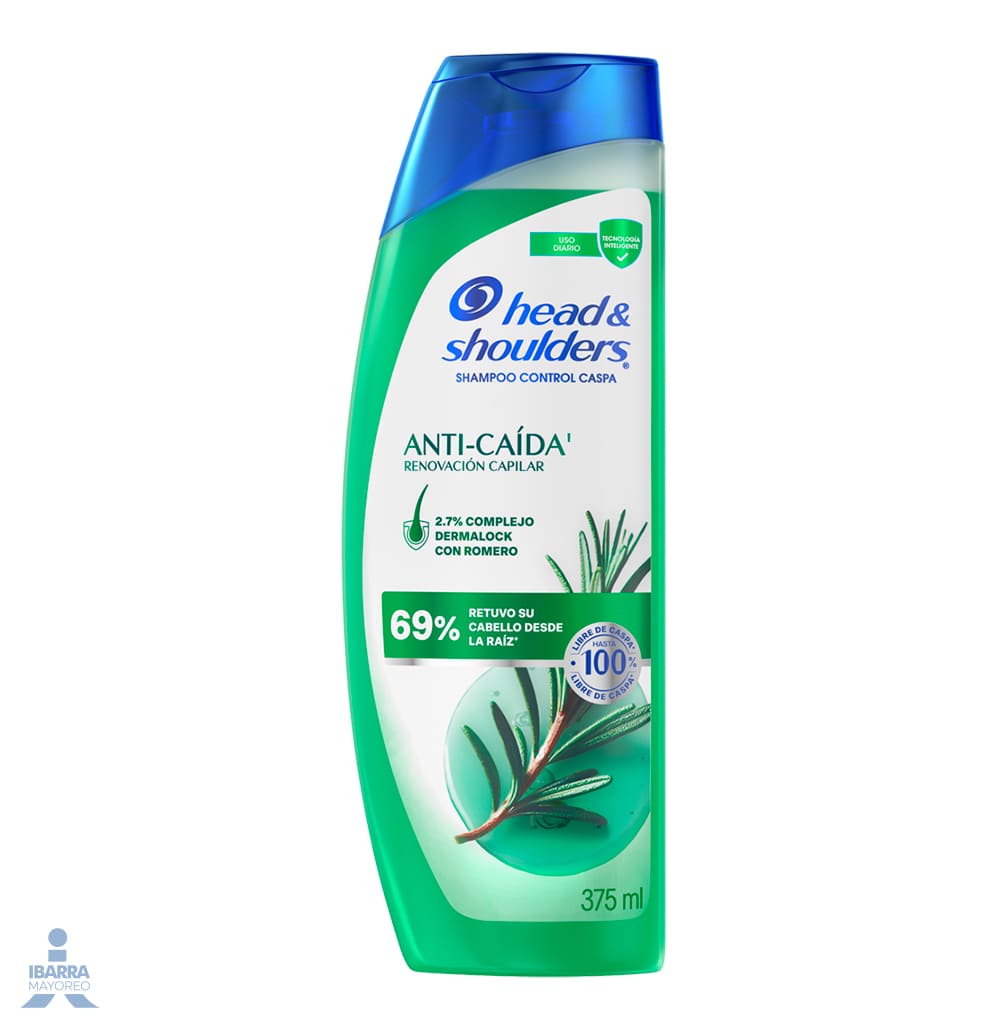 Shampoo Head & Shoulders Anti Caída Romero 375 ml