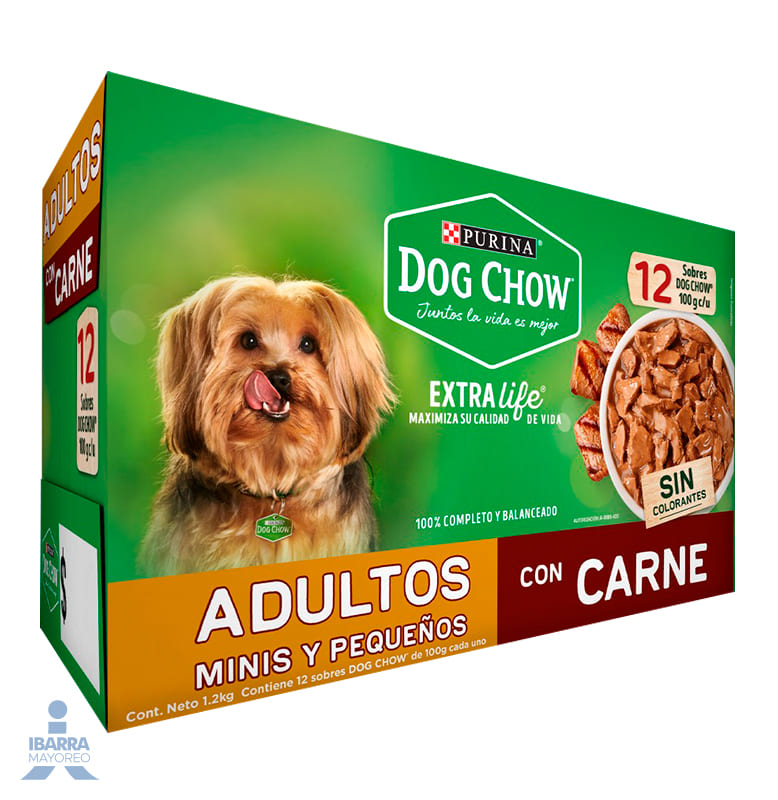Alimento Purina Dog Chow Minis y Pequeños Carne 100 g
