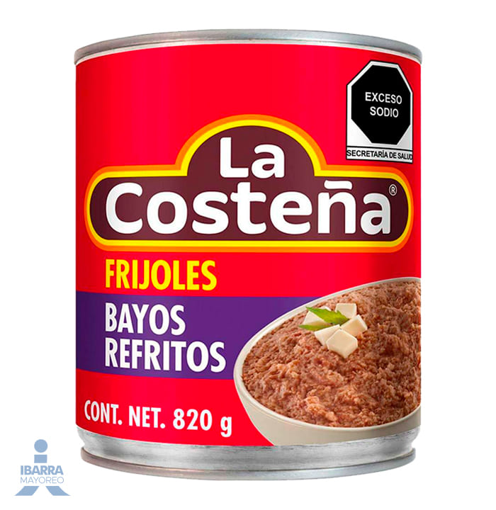Frijol Bayo Refrito La Costeña 820 g