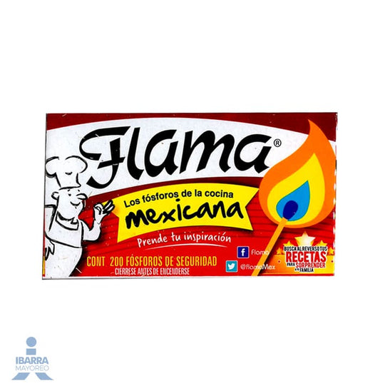Fósforo Flama 2/200 pzas.