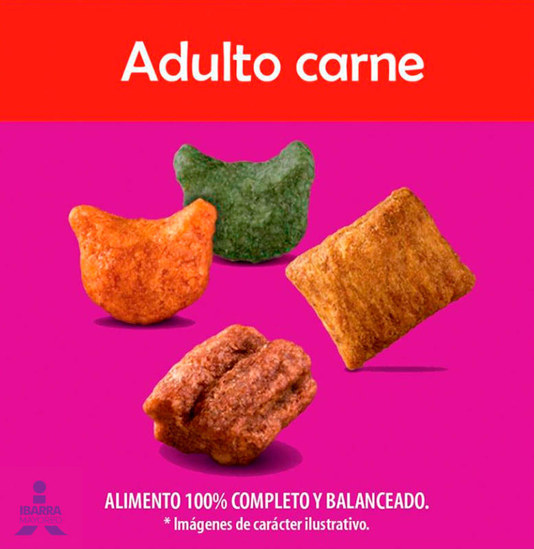 Alimento Whiskas Carne Receta Original 12/1.5 kg