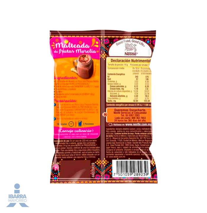 Chocolate Morelia Polvo 155 g